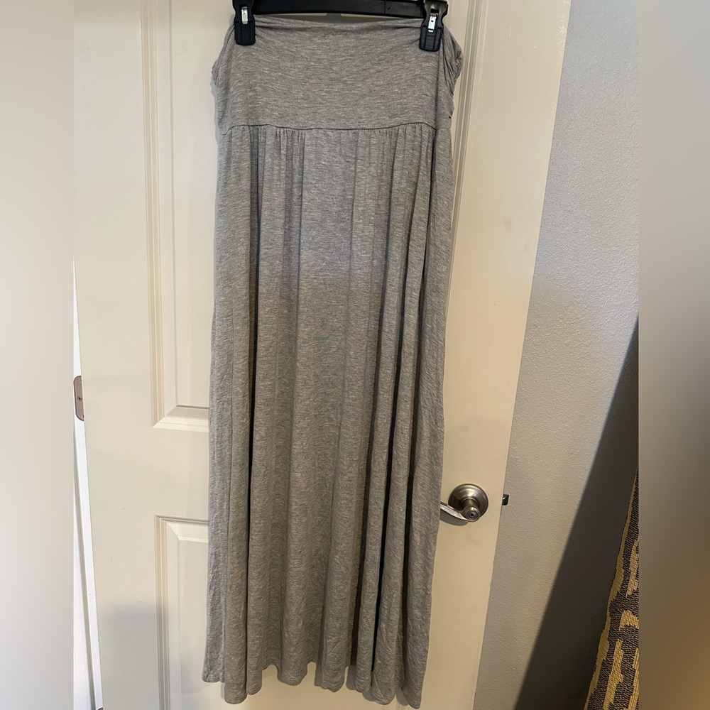 Dark Grey Maxi Skirt
